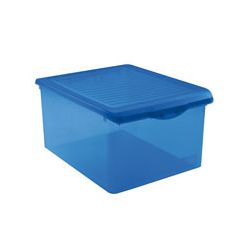 Caja 14 l. tapa simple azul