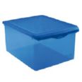 Caja 35 l. tapa simple azul