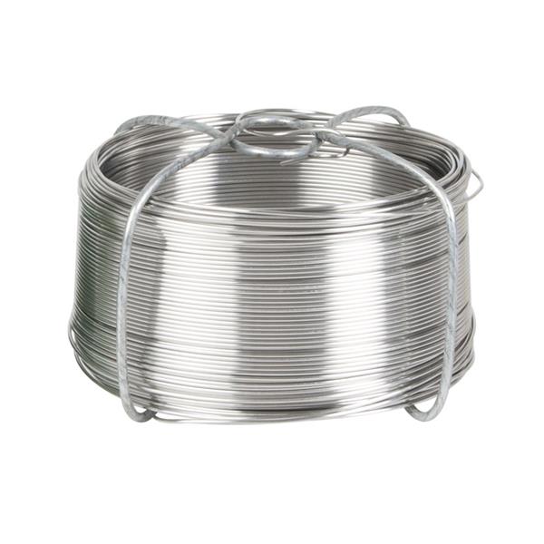 Alambre hierro galvanizado.
