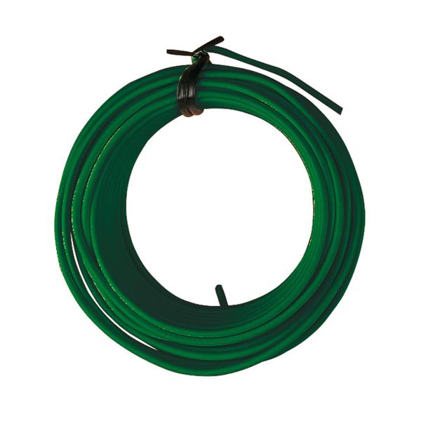 Alambre hierro plastificado.