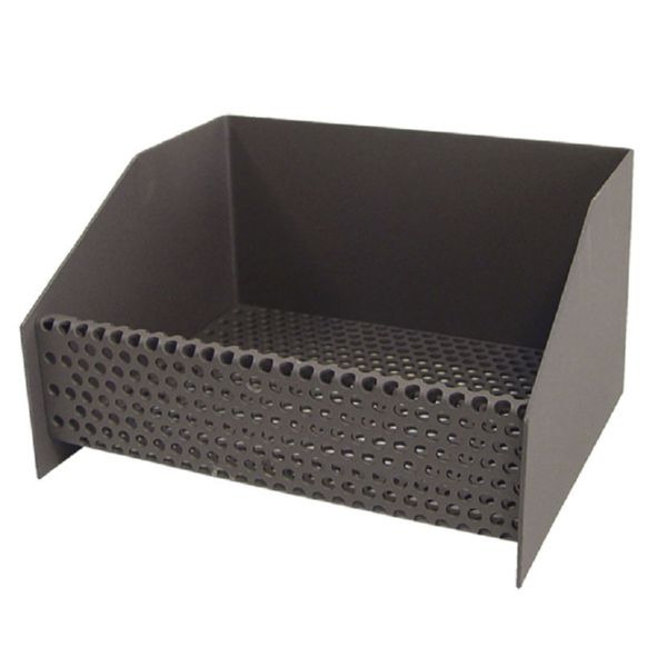 Cesta metálica quemador de pellet.