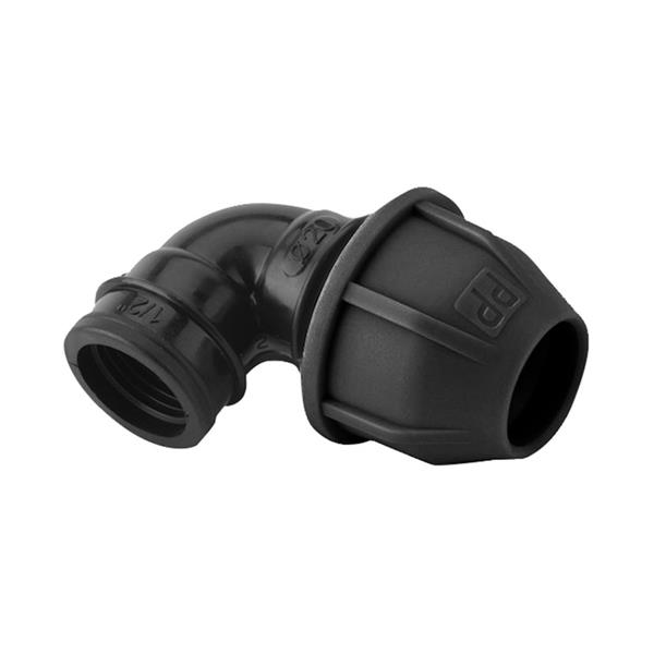Codo rosca H 90º para tubo polietileno H