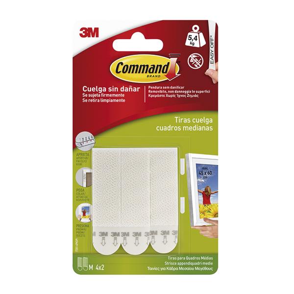 Colgadores adhesivos serie Command.