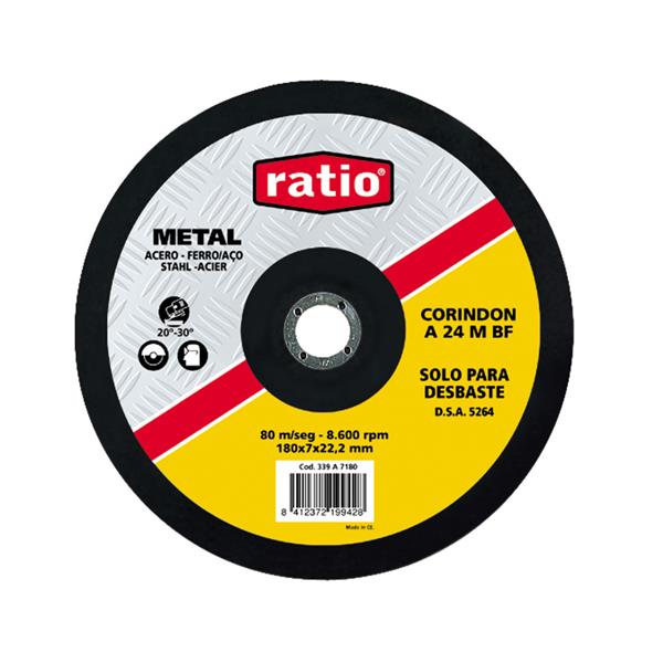 Disco desbaste metal.