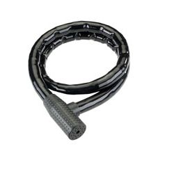 Candado cable blindado.