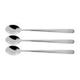 CUCHARAS LARGAS BEBIDA 19CM.3 UNDS.ACERO