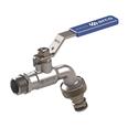 GRIFO CURVO CONEXI&Oacute;N RAPIDA 1/2" M.INOX