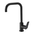 Grifo cano doble angulo monomando cocina BORRAS DUB2955NM negro mate