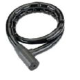 Candado cable blindado.