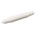 EJE PORTARROLLOS WC,PLASTICO BLANCO