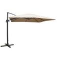 Parasol colgante aluminio.