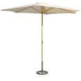Parasol madera. 3 m. Diametro m&aacute;stil 38 mm.